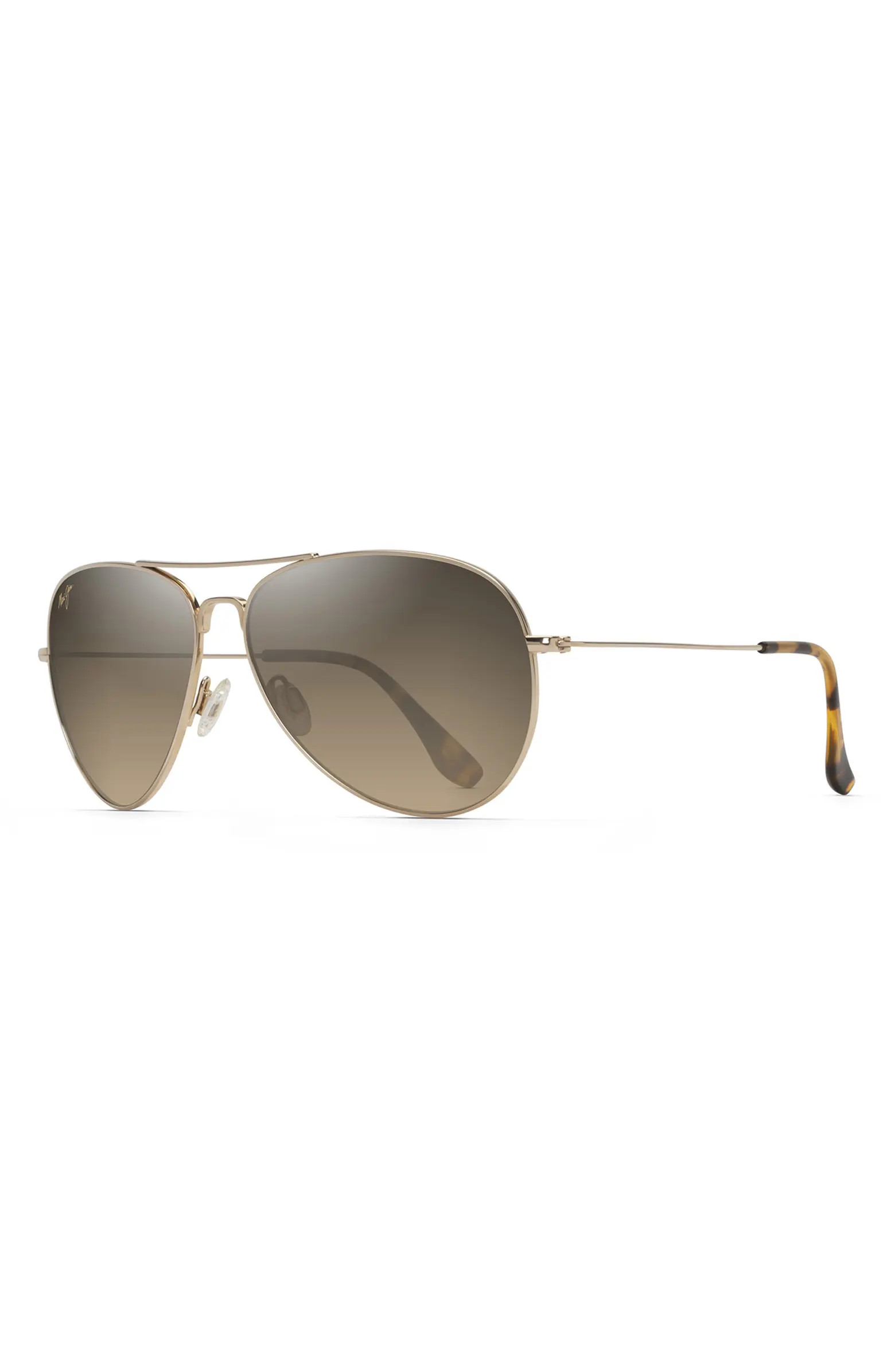 Maui Jim Mavericks 61mm Polarized Oversize Aviator Sunglasses | Nordstrom | Nordstrom