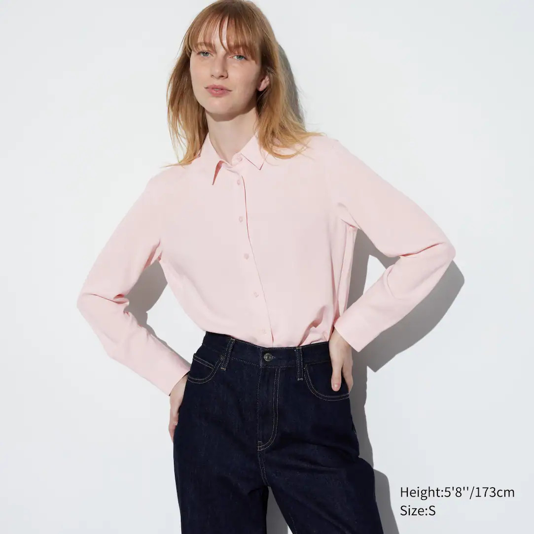 Blouse en Viscose Manches Longues | Uniqlo FR