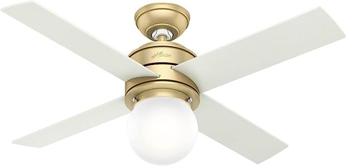 Hunter Fan Company 52313 Hunter Hepburn Indoor Ceiling Fan with LED Light and Wall Control, 44, M... | Amazon (US)