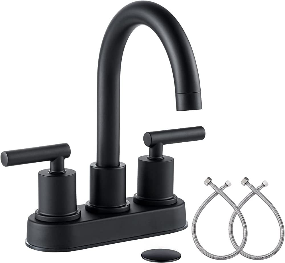 VXV Bathroom Sink Faucet 4 Inch 2 Handle Centerset Utility Lavatory Vanity Faucet Modern 360 Rota... | Amazon (US)
