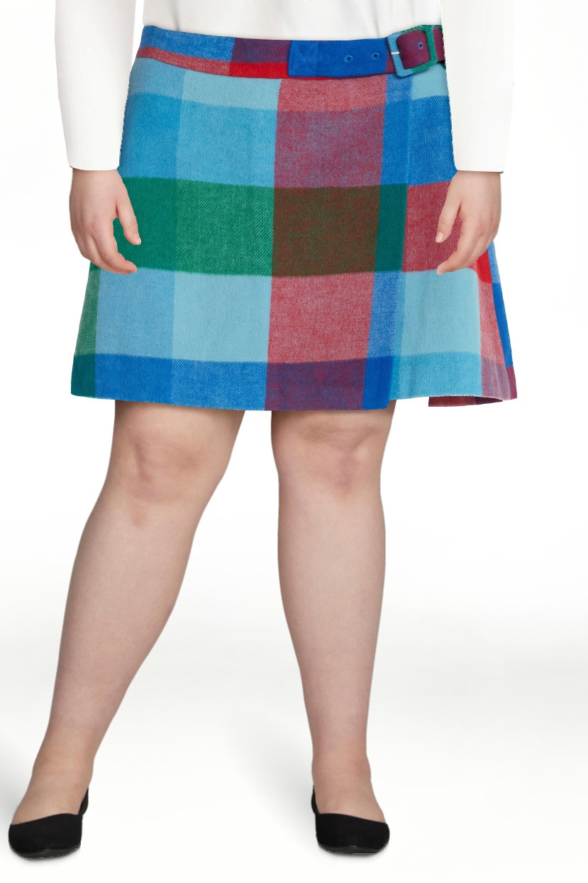 Free Assembly Women's Faux Wrap Front Mini Skirt, Sizes XS-XXL | Walmart (US)