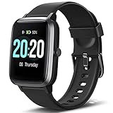 Lintelek Smart Watch, Full Touch Screen Smartwatch, 1.3 Inch Fitness Tracker with HR Monitor, Sleep  | Amazon (US)