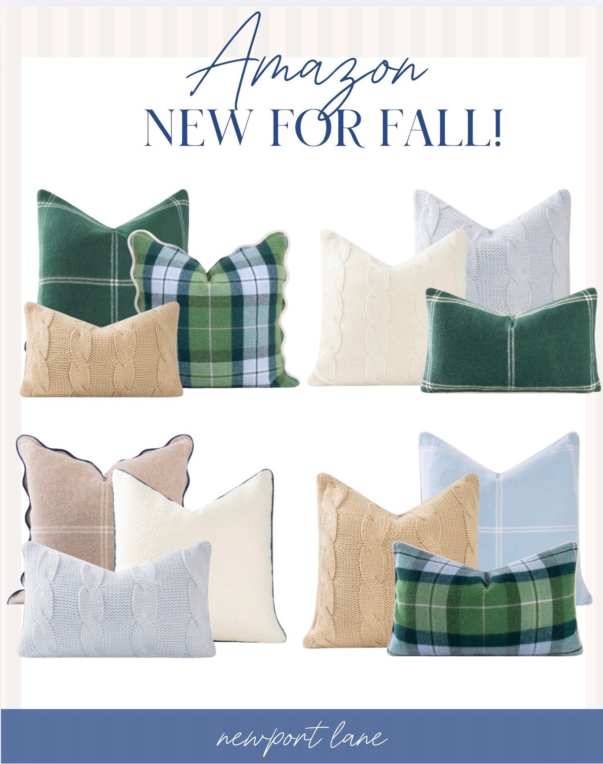 Fall pillow cover refresh and these are so good this season 🍂 Blue and green, scalloped, cable knit... so many beautiful textures and colors and every single one is so affordable. Pillow covers are honestly one of the easiest and most budget friendly ways to transition your home into a new season and this roundup has something for everyone.

#LTKHome #LTKSaleAlert #LTKU