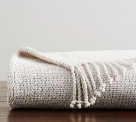 Faye Textured Throw | Pottery Barn (US)