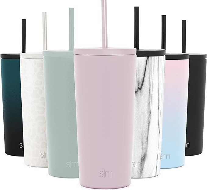 Simple Modern Insulated Tumbler Cup with Straw Lid and Flip Lid | Reusable Stainless Steel Water ... | Amazon (US)