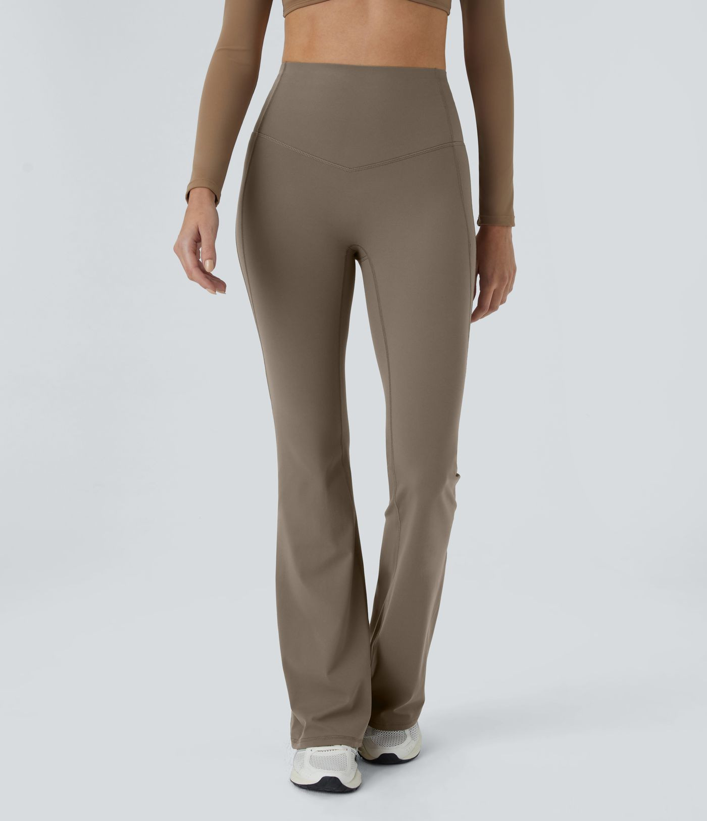 Halara UltraSculpt\u2122 High Waisted Tummy Control Shaping Yoga Flare Leggings | HALARA