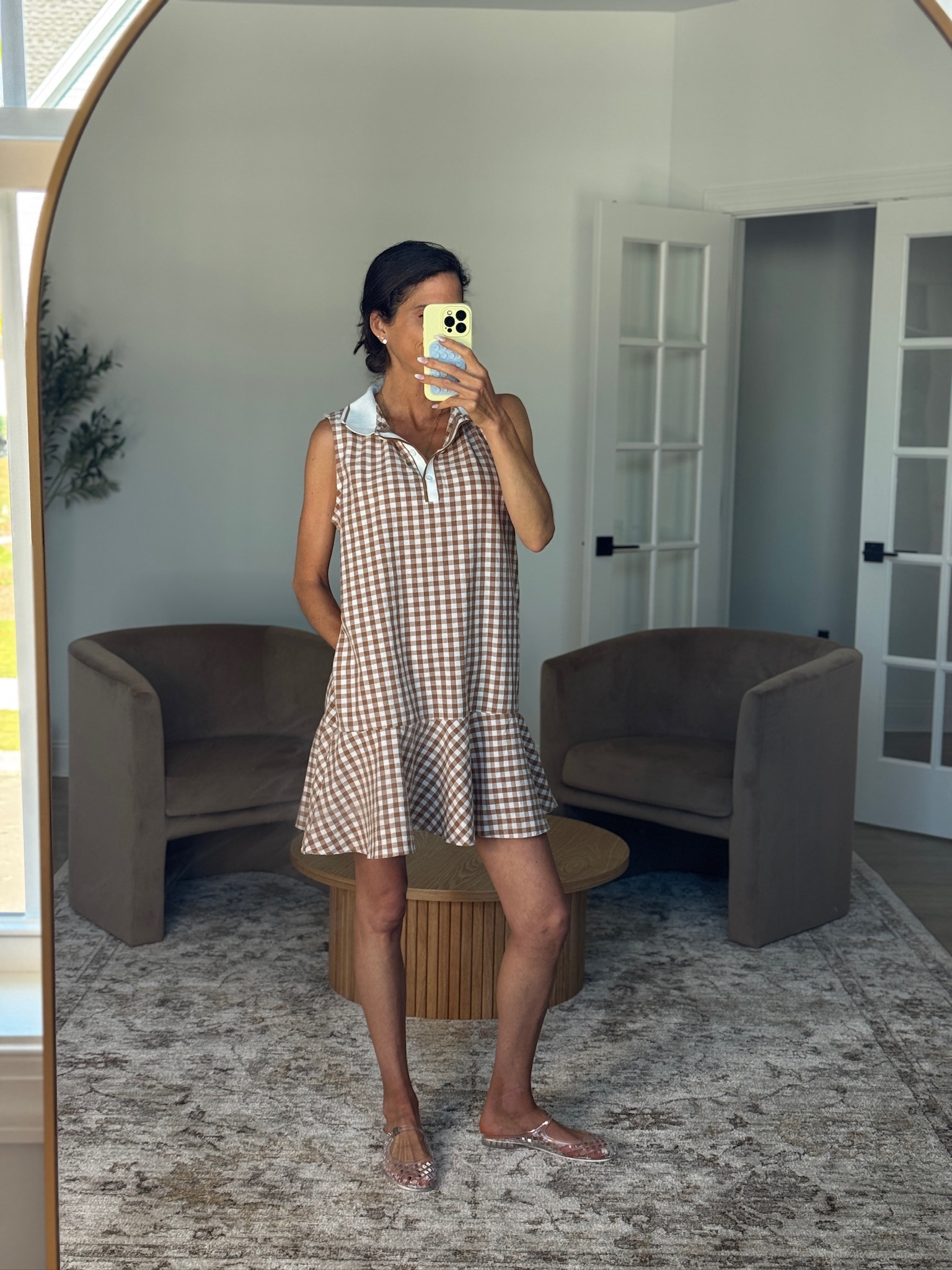 This dress is giving effortless summer country club vibes and I’m obsessed. The gingham print, relaxed fit, and little collar detail make it look so much more expensive than it is. Perfect for summer vacations, casual dinners, errands, or everyday mom style.

#summerdress #ginghamdress #countryclubstyle #casualsummerstyle #affordablefashion #everydayoutfit #momstyle #vacationoutfit #summerfashion #coastalstyle #targetstyle #amazonfashionfinds #easyoutfitideas #preppystyle #neutralstyle

#LTKSeasonal #LTKootd #LTKmomlife