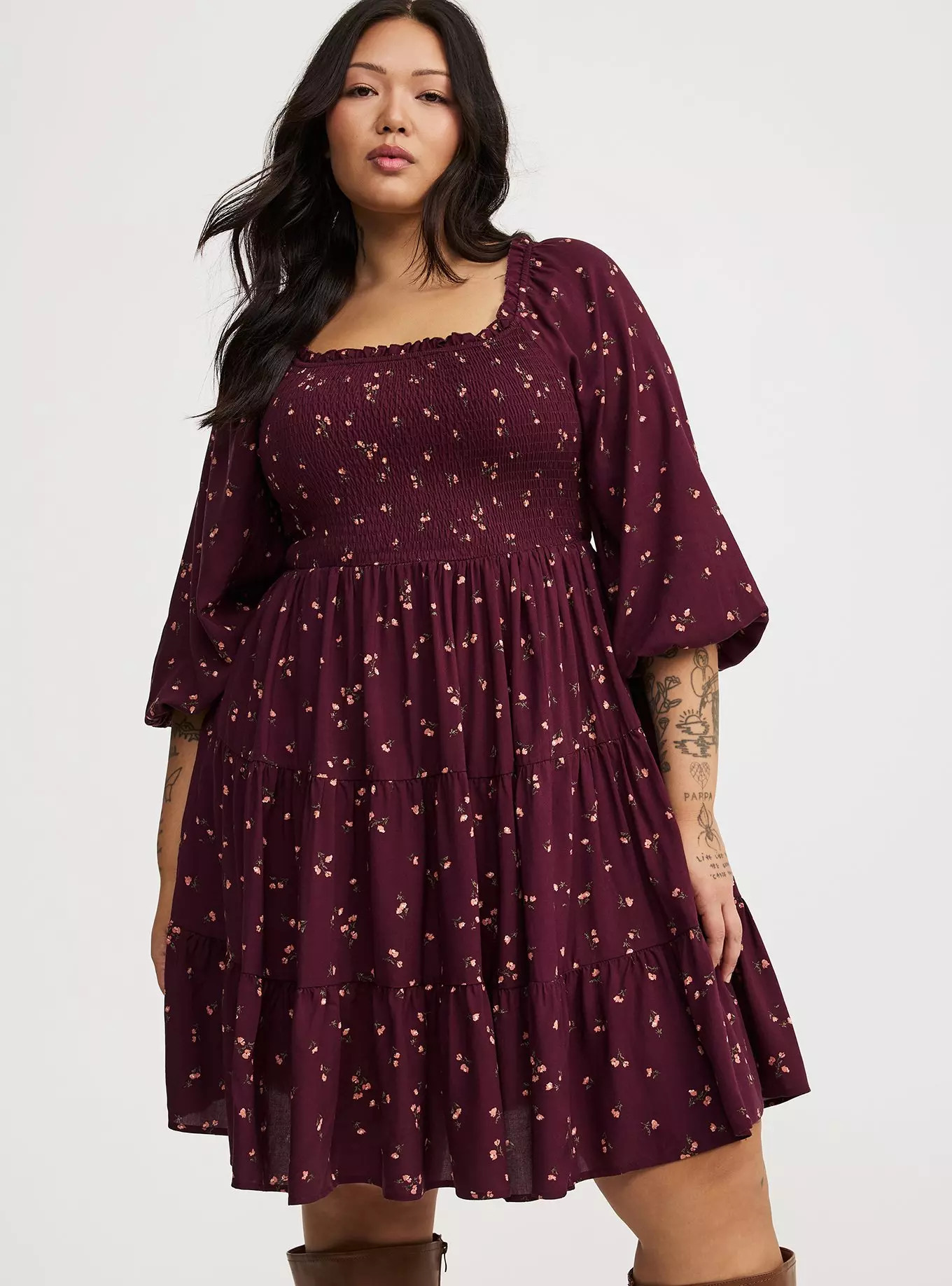 Smocked Bodice Mini Dress | Torrid (US & Canada)