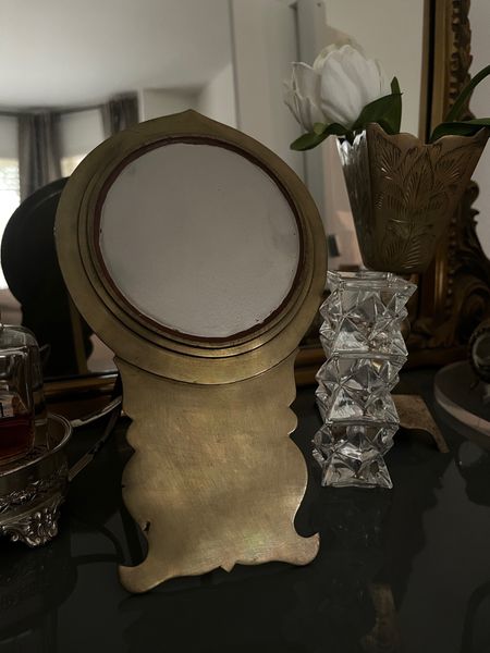 Vintage brass vanity mirror 

#LTKstyletip #LTKhome #LTKbeauty