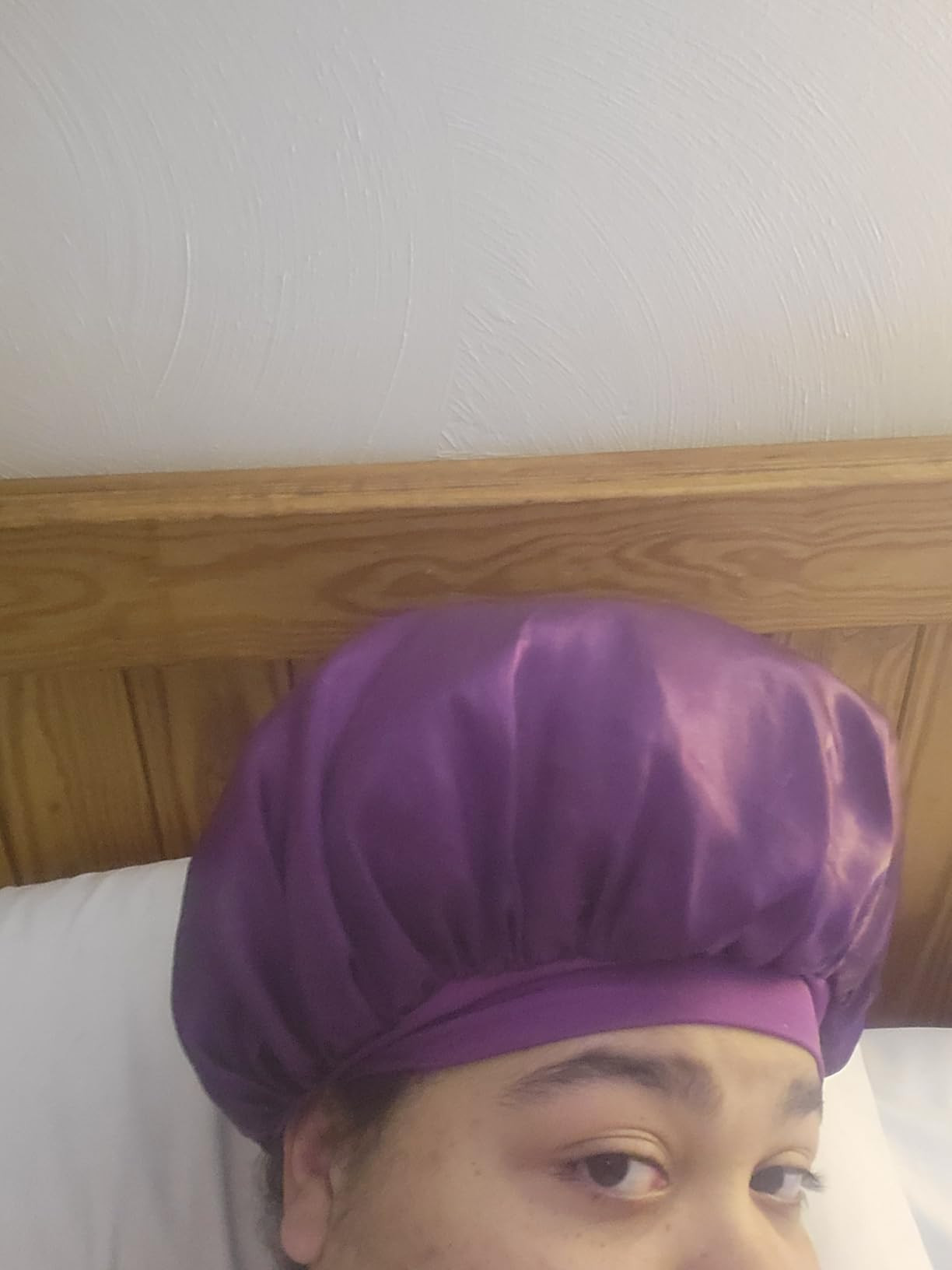 Satin Silk Bonnet for Hair, Double Layer Sleep Cap for Men & Women | Satin Bonnet for Sleeping, S... | Amazon (US)