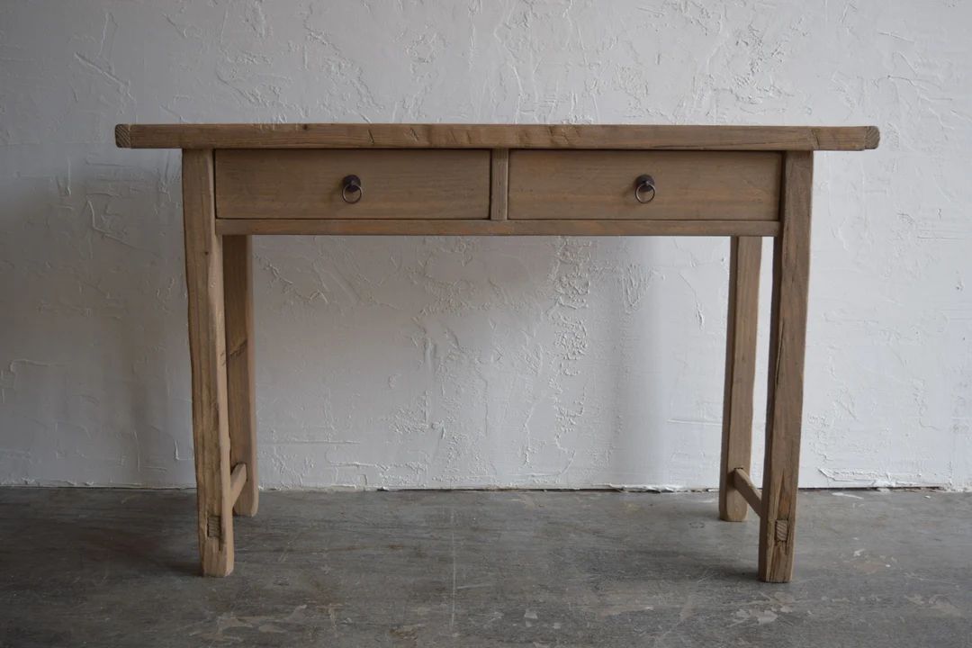 Made to Order: Solid Wood Console Table With Drawers - Etsy | Etsy (US)