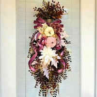 Fall Wreath For Front Door Double Wreaths Outdoor Autumn Harvest Swag Seasonal Porch Decor Unique Home Gift Pumpkins Berrys Flowers | Etsy (US)