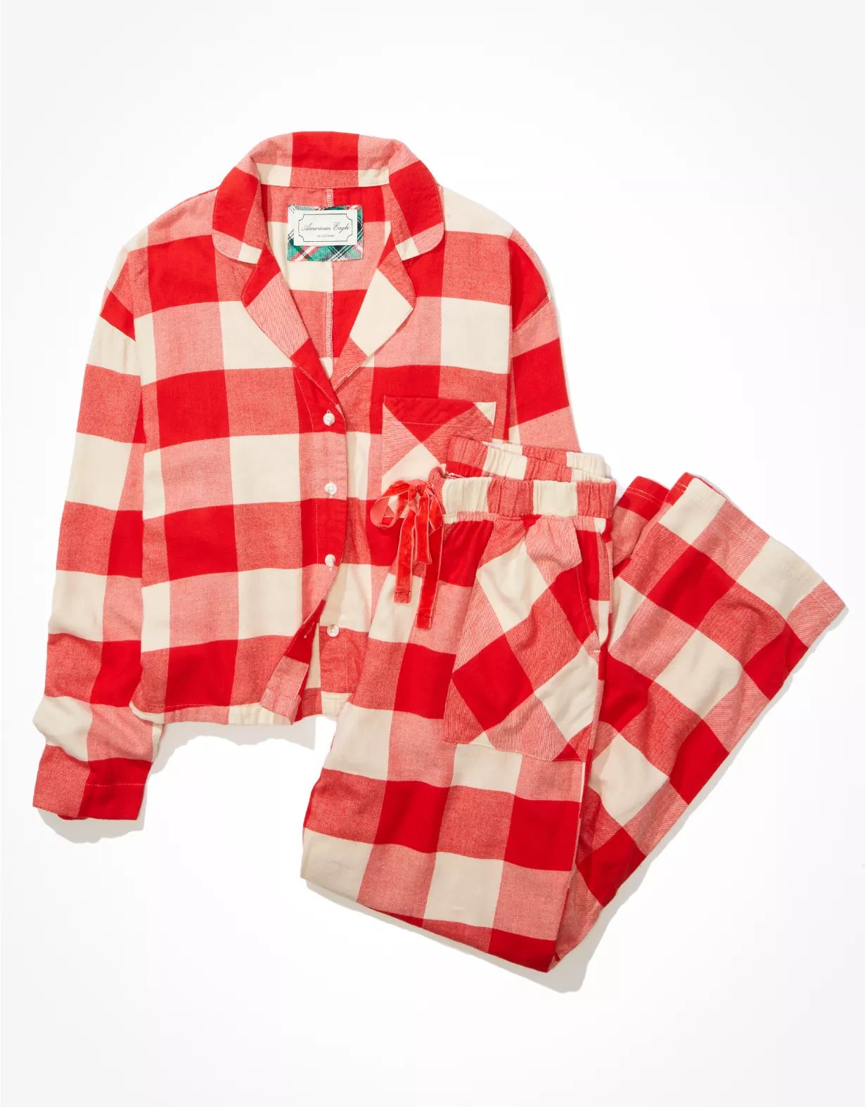 AE Flannel Shirt + Pants PJ Set | American Eagle Outfitters (US & CA)