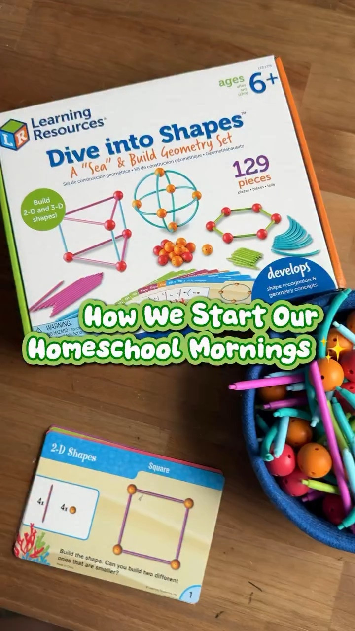 Our homeschool mornings start with hands-on learning ✨ These quick activities help wake up their brains before lessons begin.

🧩 Dive Into Shapes – geometry, spatial skills, building
✖️ Multiplication Swat – fun math fact practice
🎨 Creative Color Cubes – patterns, logic, problem-solving
➕ Math Swatters – addition & subtraction review

Perfect for morning baskets, homeschool warm-ups, or after-school fun.

Comment MATH and I’ll send you the direct links 💛

#HomeschoolMom #LearningResources #HomeschoolIdeas #MorningBasket #MathGames HandsOnLearning Homeschooling KidsActivities FirstGrade ThirdGrade EducationalFun