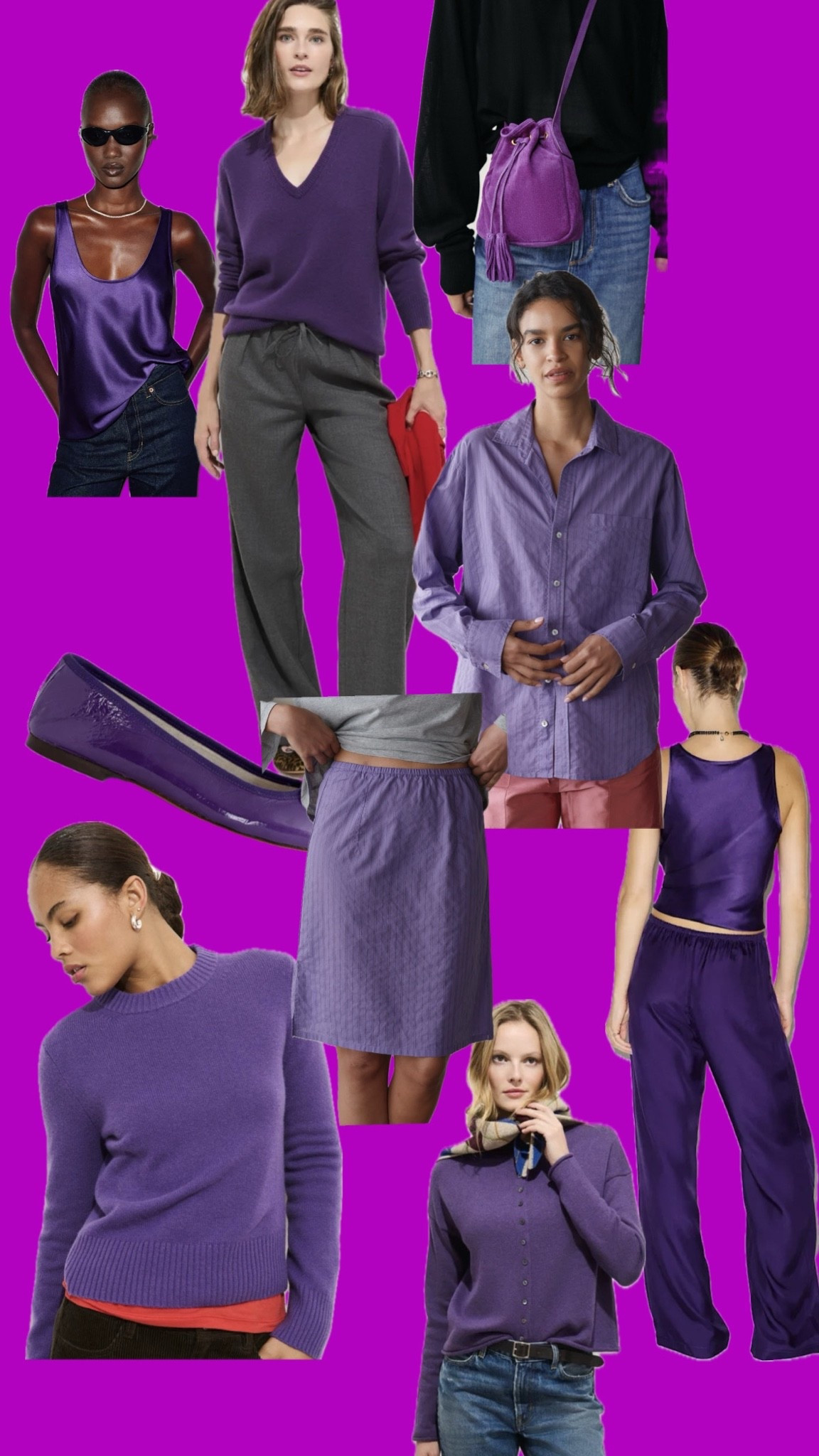 A pop of purple. Bag is Zara. Get on the waiting list for the Donni items. Their wait list does come through. I bought two pairs of pants  after waiting.

#LTKWorkwear