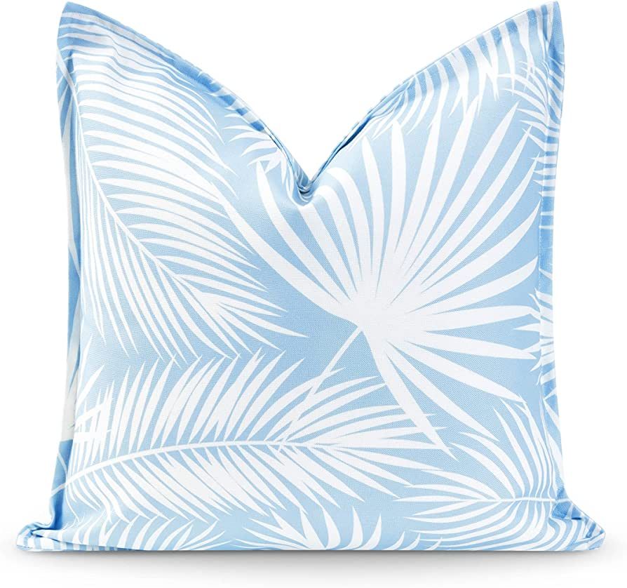 Hofdeco Premium Coastal Hampton Style Patio Indoor Outdoor Pillow Cover Only, 20"x20" Water Resis... | Amazon (US)