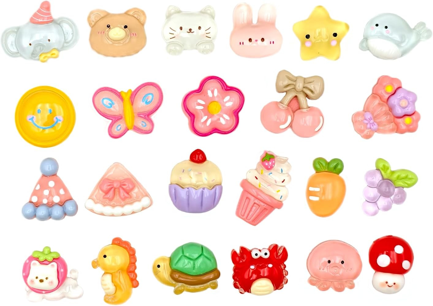 PVC/Resin Cute Shoe Charms for Sandals, Animal, Flowers, Sweets, Construction Vehicles, DIY Shoe ... | Amazon (US)