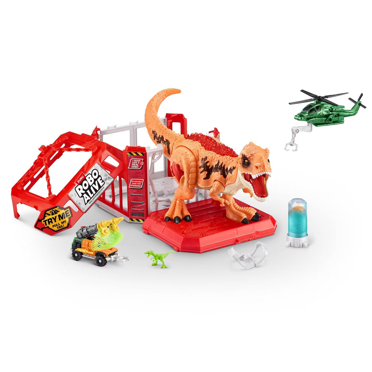 Robo Alive Dino Escape: Dinosaur Figure Playset with 6 Pieces, Educational Focus on Animals | Target