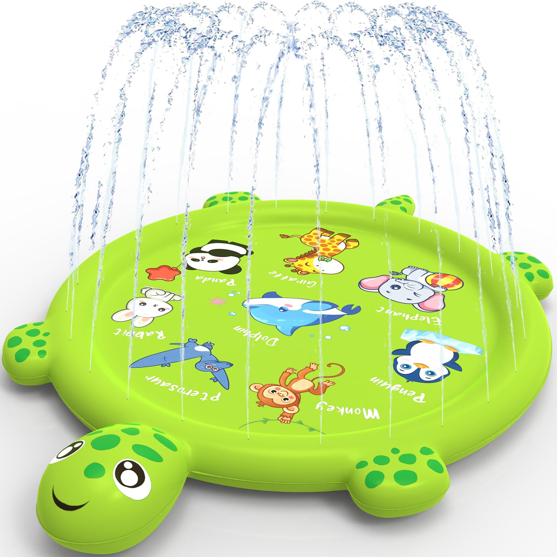 Splash Pad for Toddlers 1-3, 67" Turtle Sprinkler & Splash Play Mat, Inflatable Baby Kid Pool, Su... | Amazon (US)