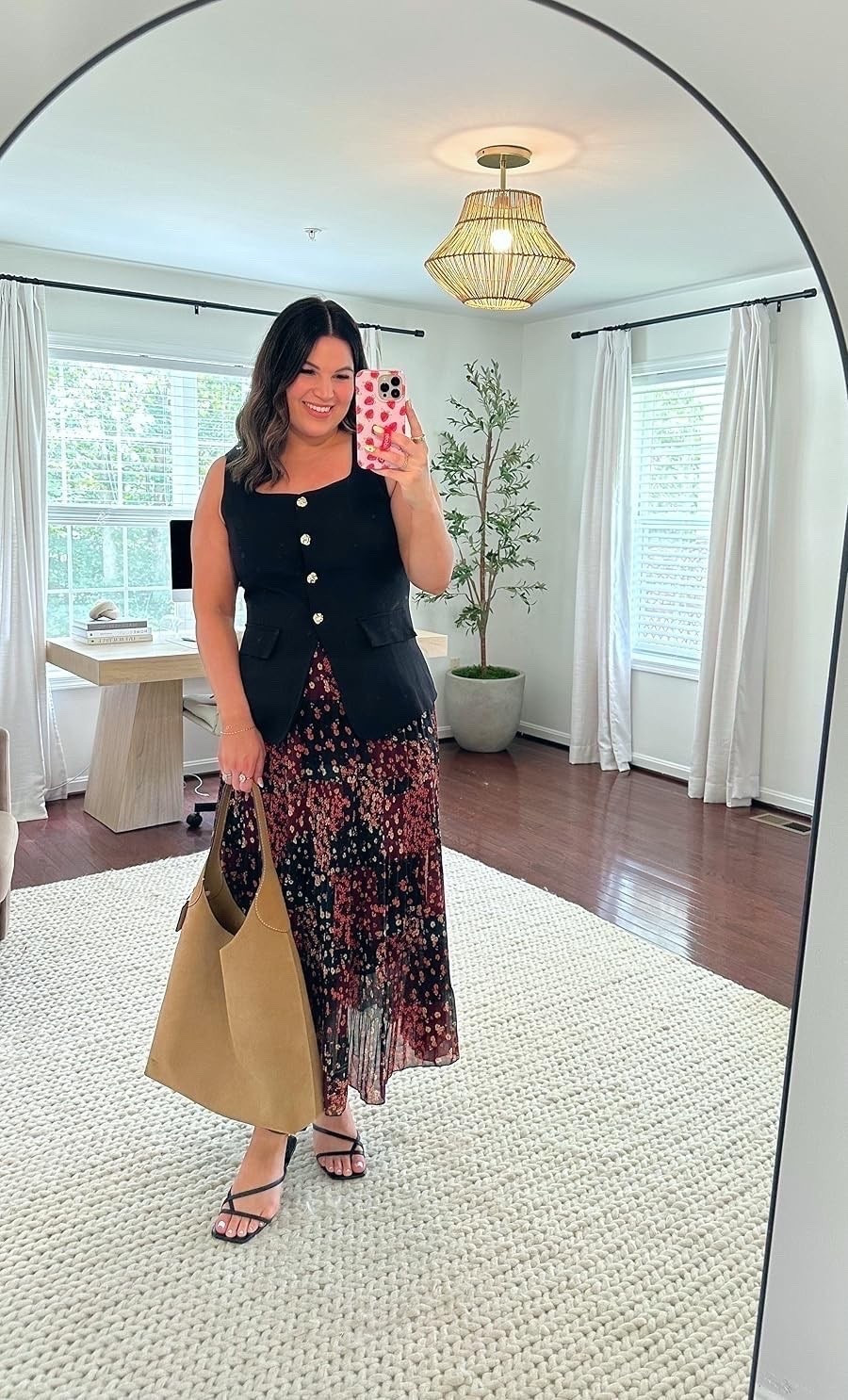 Midsize office wear outfit for summer! 
Skirt - xl
vest - large

Amazon fashion, office style, office wear

#LTKWorkwear #LTKMidsize #LTKTall