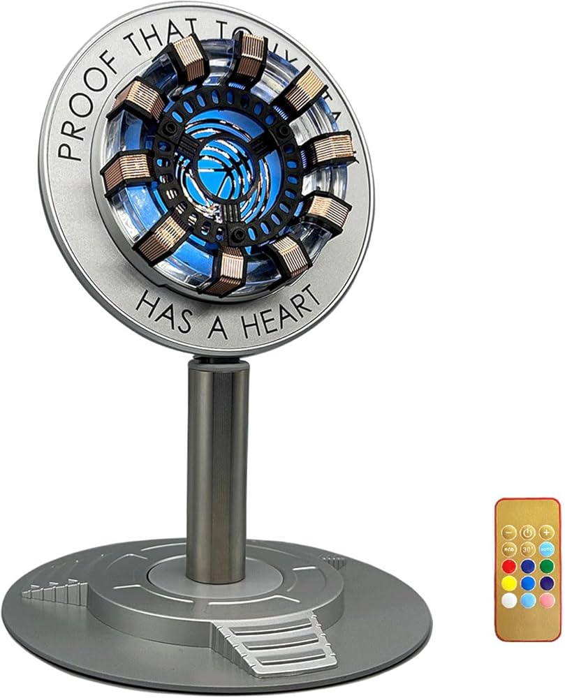 Arc Reactor Light, Rechargeable Superhero Lamp, Multi-Color Cute Table Decor, Gift for Him, Iron ... | Amazon (US)