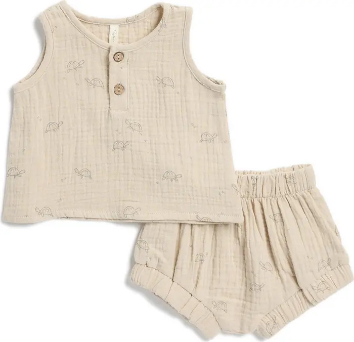 Turtles Cotton Gauze Tank & Shorts Set | Nordstrom Rack
