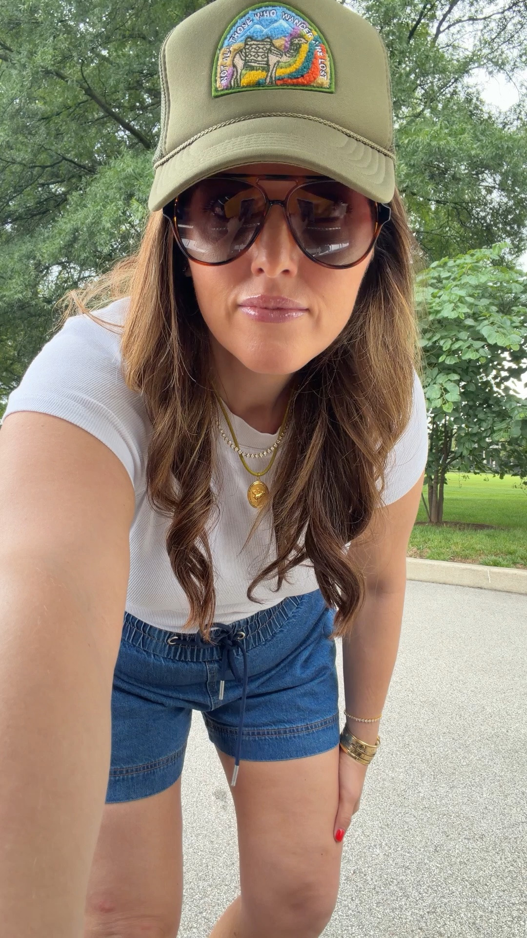 perfect mom short found!!

not sure if it’s turning 40 but wanted something I can wear to the kids swim practice and feel cute but age appropriate. 

Wearing a size large in these