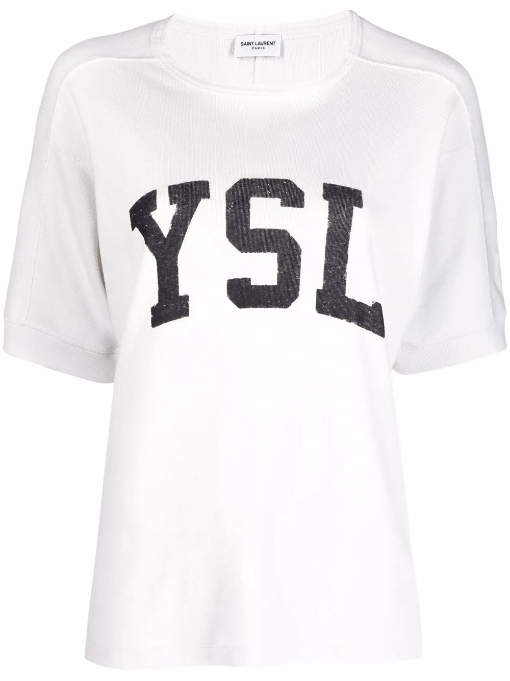 Saint Laurent logo-print T-shirt - Farfetch | Farfetch Global