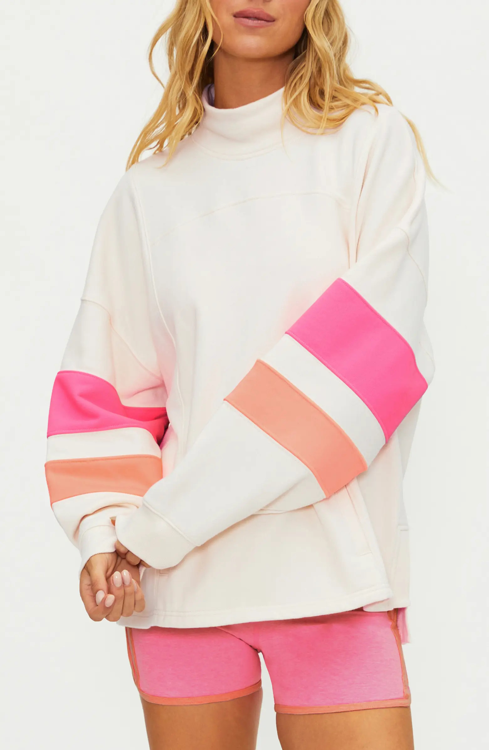 Beach Riot Jaylyn Colorblock Cotton Sweatshirt | Nordstrom | Nordstrom