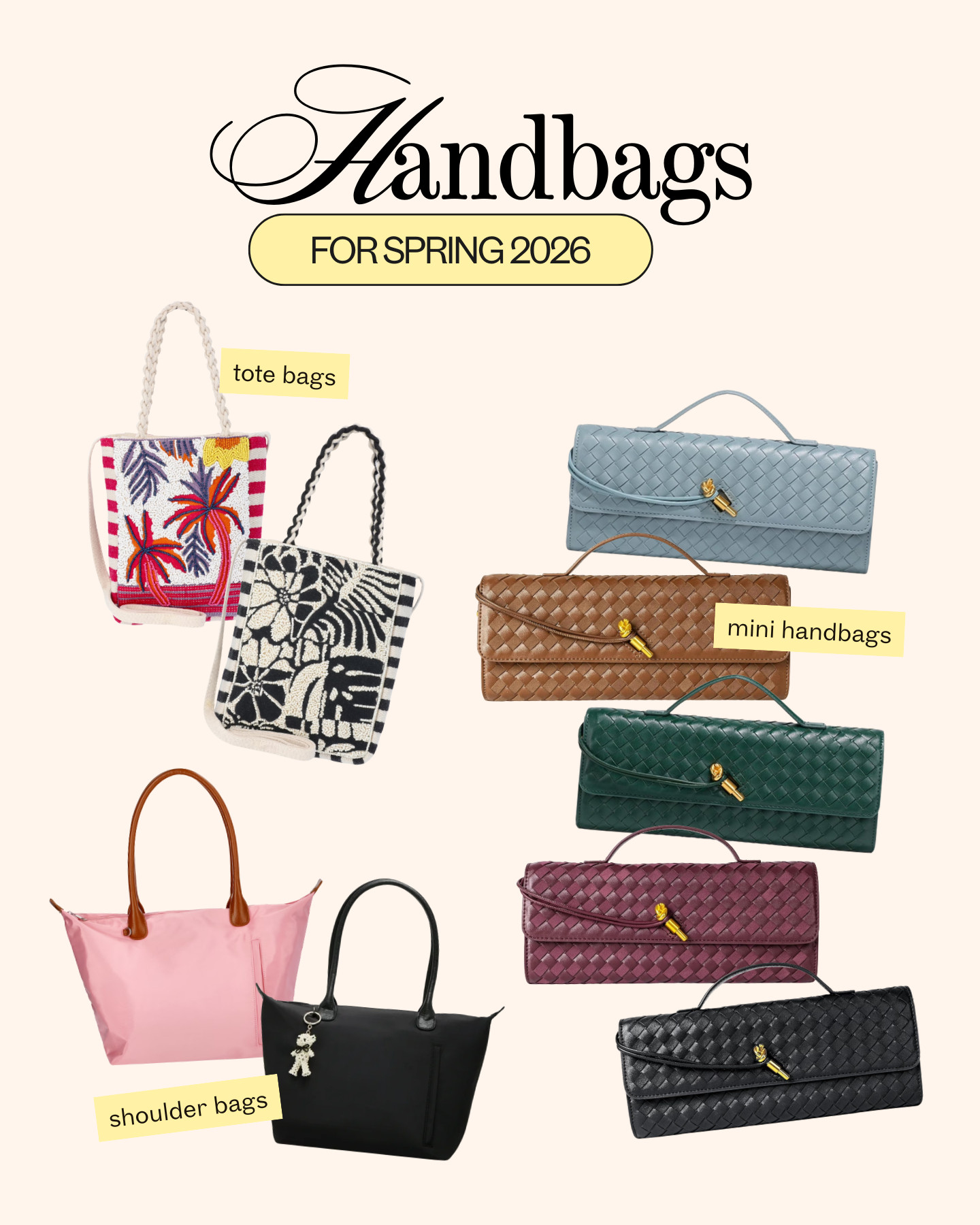 Spring handbags that complete the outfit ✨ Sharing the must-have styles I’m loving this season. Chic, practical, and ready for sunny days. 

 

 

#LTKootd #LTKSaleAlert