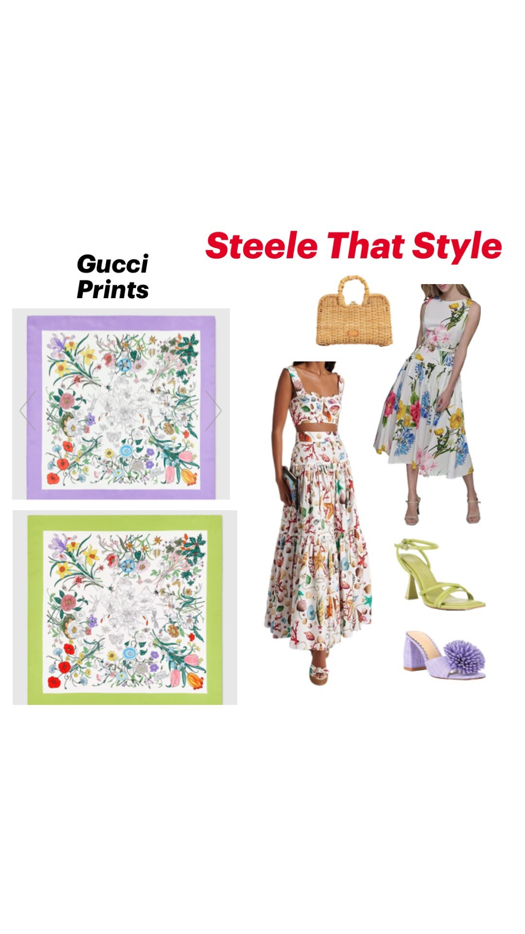 Guess which dress is from Amazon? Steele That Style: Gucci inspired floral for that summer soirée!
