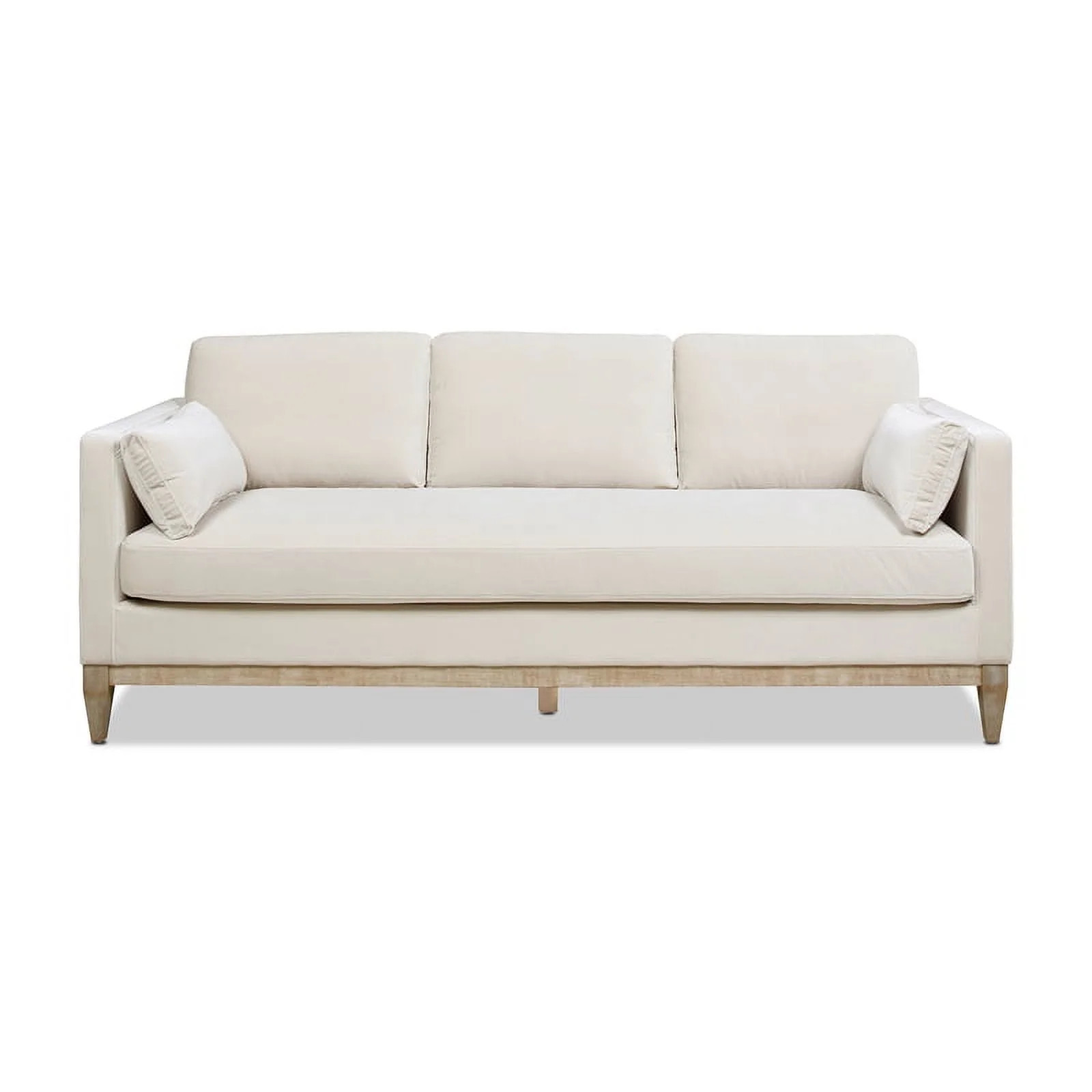 Jennifer Taylor Home Knox 84" Modern Farmhouse Performance Velvet Living Room Sofa Couch in Frenc... | Walmart (US)