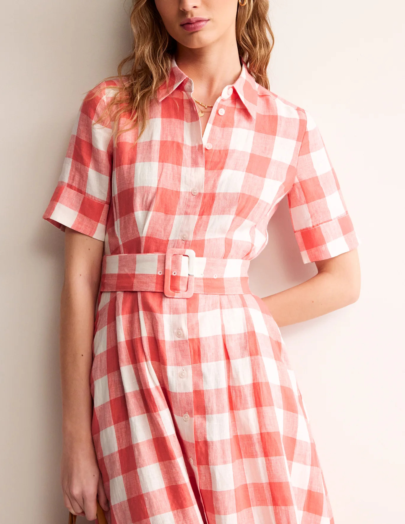 Louise Linen Midi Shirt Dress | Boden (US)