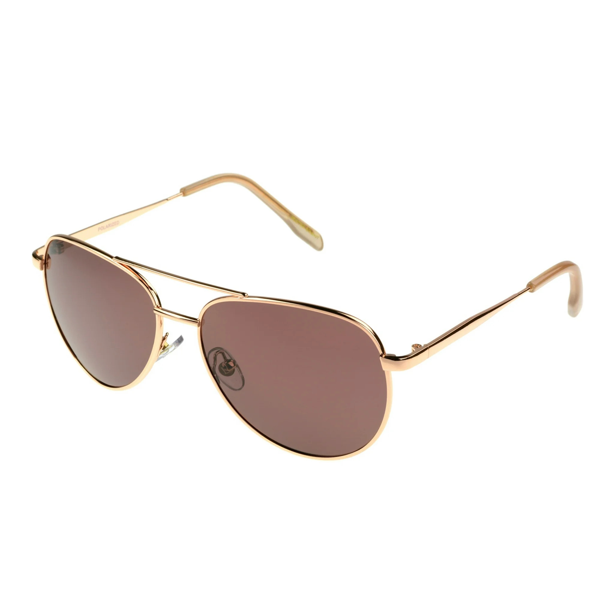 Foster Grant Women's Polarized Aviator Sunglasses, Rose Gold | Walmart (US)