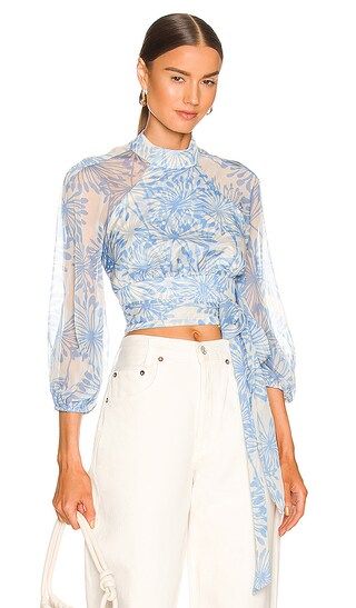 Long Sleeve Aurelie Top in Wish Print | Revolve Clothing (Global)