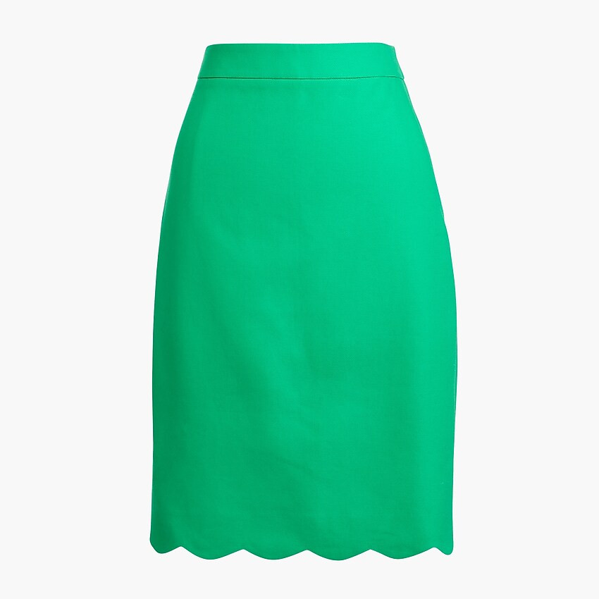 Scalloped pencil skirt | J.Crew Factory
