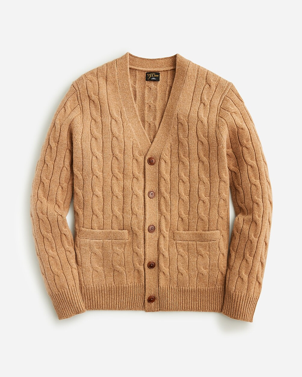 Heavyweight cashmere cable-knit cardigan sweater | J. Crew US
