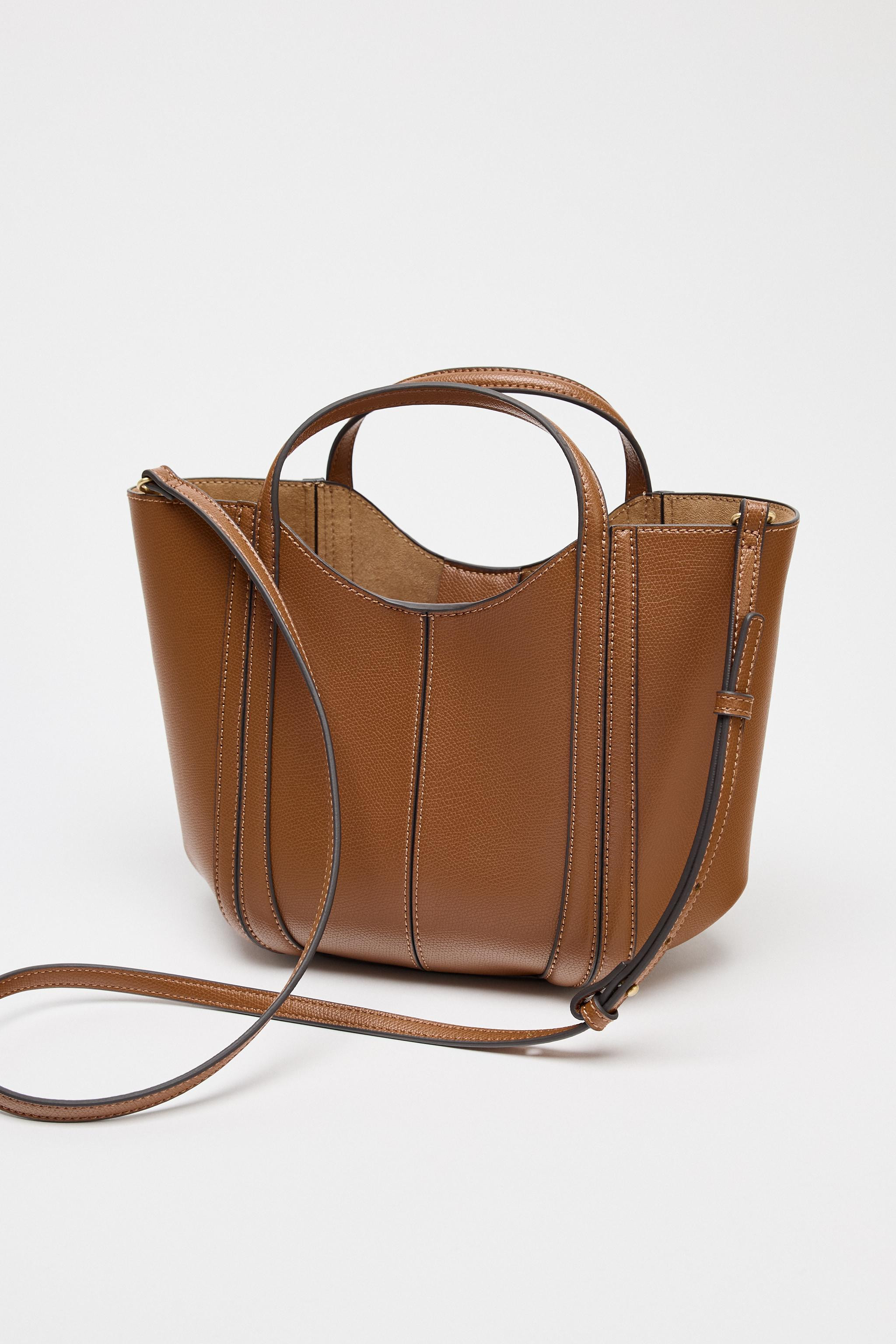 MINI CITY BAG WITH TOPSTITCHING | Zara UK