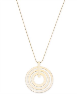 I.n.c. Gold-Tone Triple-Row Circle Pendant Necklace, 34" + 3" extender, Created for Macy's | Macys (US)