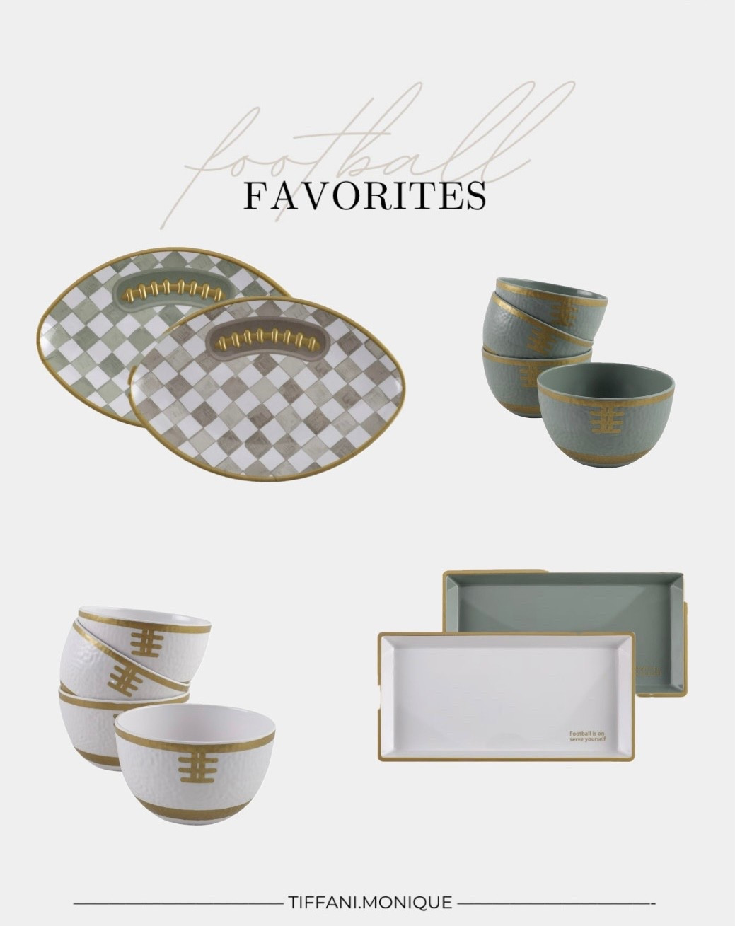 Giving all the MacKenzie-Childs football vibes!! How cute is this serving set for our next football or tailgate party! GAME-ON!

#LTKHome #LTKFamily #LTKSeasonal