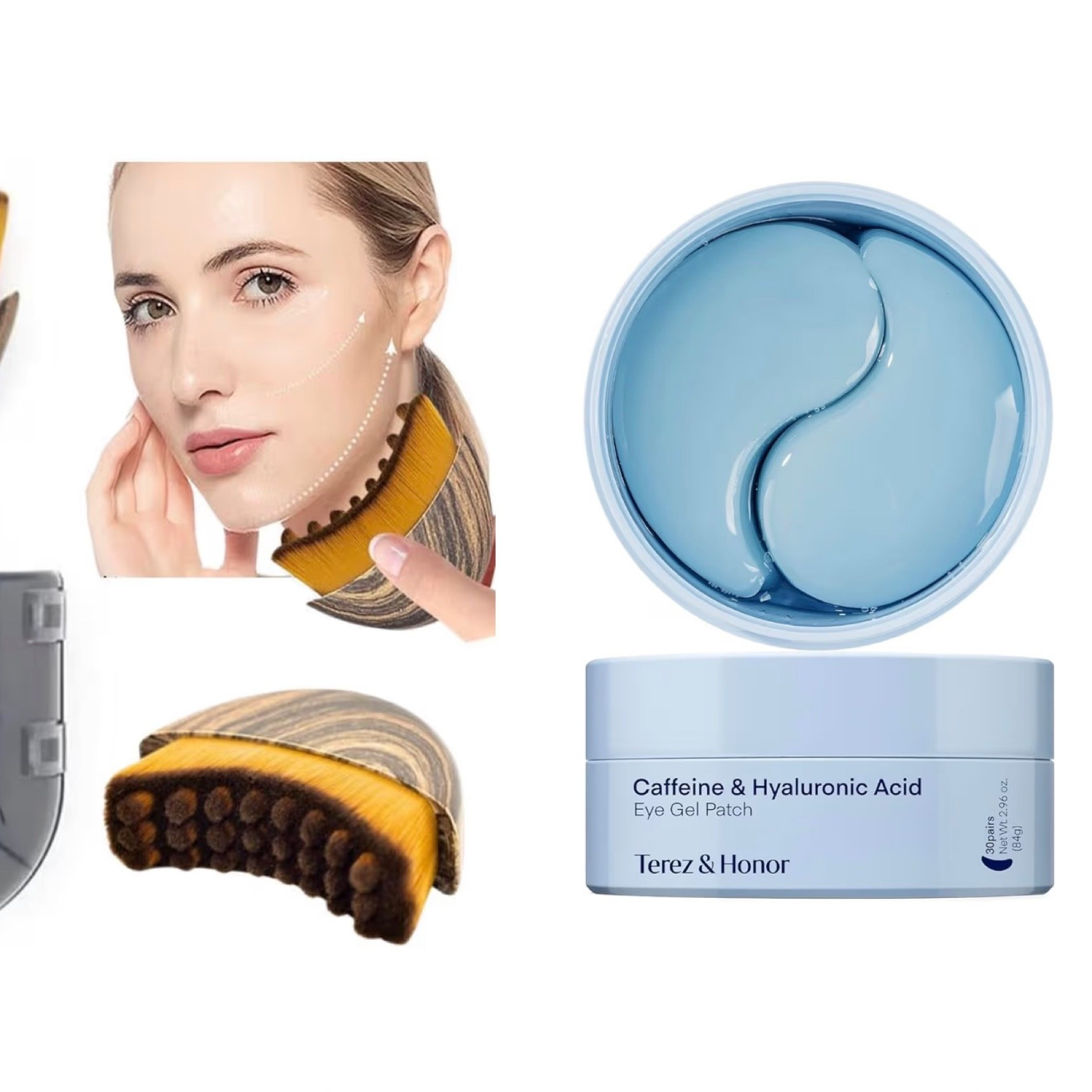 Great combo to wake the fade up daily. Brush moves fluid, de-puffs, contours. Eye patches lock in hydration, de-puffs under eyes, and improves darkness and find lines.

#LTKgrwm #LTKSaleAlert #LTKBeauty