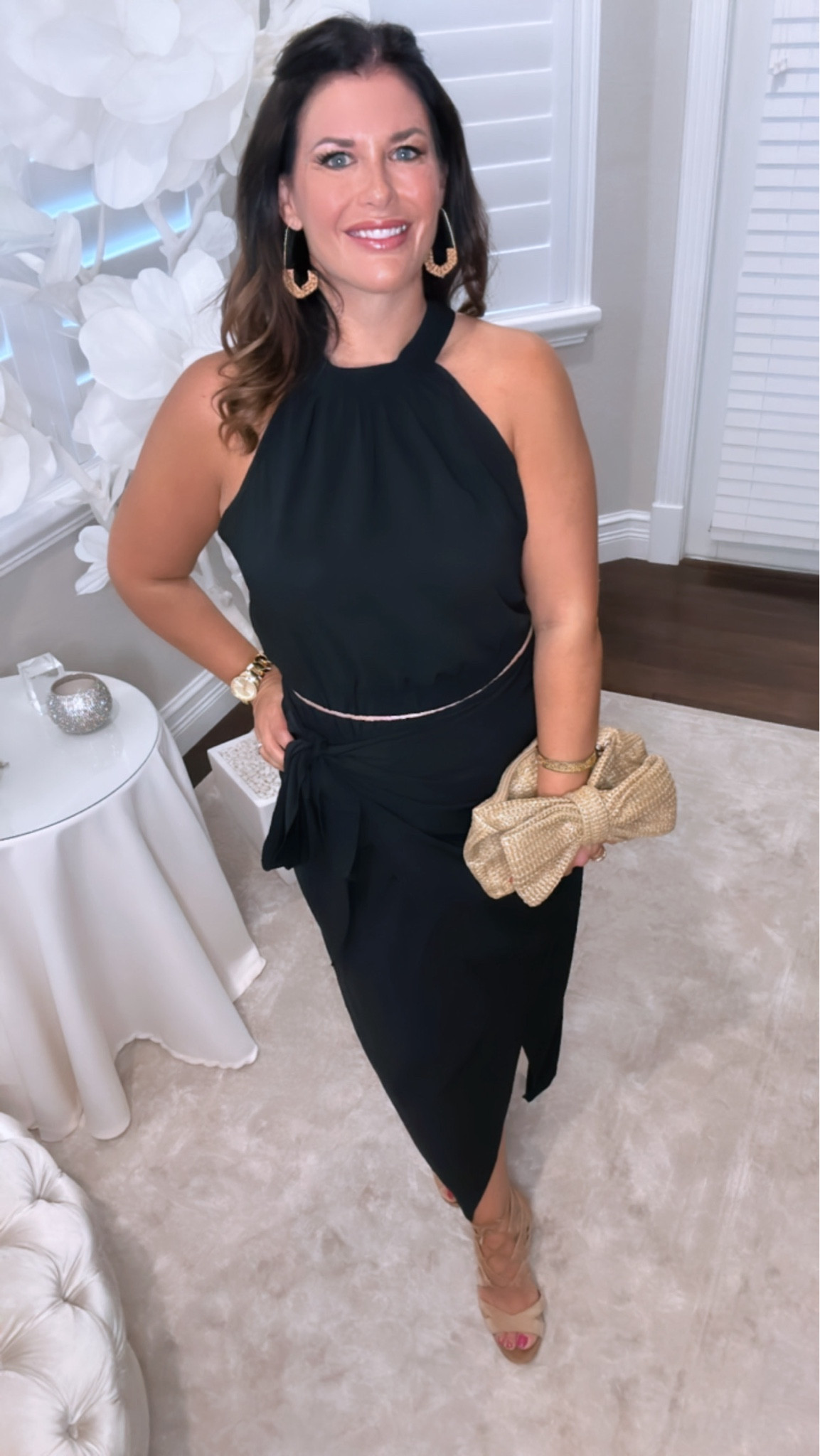 Head-to-toe Amazon! This two piece set is so forgiving with the wrap stretch skirt, and a top that can be worn as a crop or pulled down like shown. Such a feel good outfit. 

#LTKMidsize #LTKOver40 #LTKStyleTip