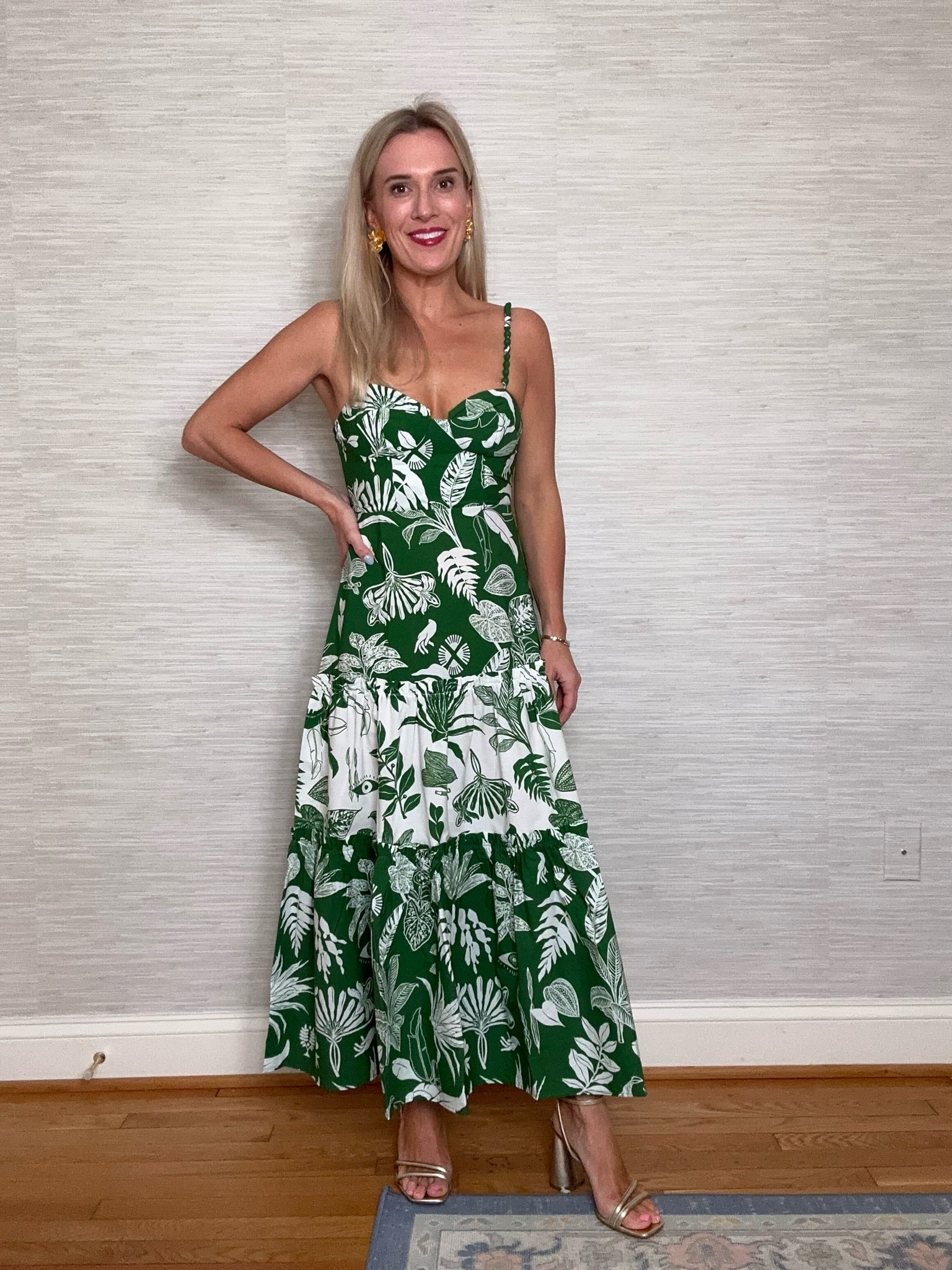 Spring is in full bloom at @Saks! These pieces are the perfect polished additions to your wardrobe as we welcome spring. Whether you’re planning a tropical vacation, attending a Spring wedding or going out to brunch with friends, Saks has you covered. I am usually an extra small and that’s what I am wearing in every style of dress. I am wearing a size 8 in the heels and they fit perfectly and run true to size. You will find me wearing these stunning dresses all Spring and Summer!

#Saks #SaksPartner

Style tip, outfit, info, outfit, ideas, OOTD style, classic style, preppy style, chic style, work outfit, work wear, Meredith Hudkins, wedding guest dress, summer wedding, spring wedding, farm rio, sam edelman, coastal style, women fashion, red dress, floral mini dress, maxi dress, puff sleeves, green dress, traditional style

#LTKstyletip #LTKworkwear #LTKSeasonal