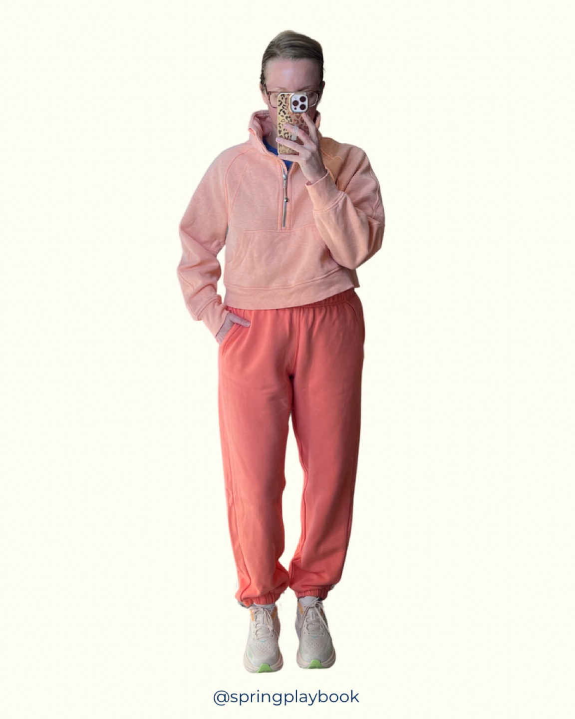 2024 Pantone Color of the Year is Peach Fuzz and I’m buying up all the goodies from the peachy, coral, tangerine, papaya, nectar family!

Lululemon Scuba, Scuba sweatpants, and Hokas that are a light peach. My hair clip is too!

#createdcolorful #createdcolorfulspring #hocspring #tcispring #pcaspring #lightspring #warmspringg #truespring #brightspring #clearspring #paintboxspring #bluespring #hocpeach #hoctangerine

#LTKfitness #LTKmidsize #LTKshoecrush