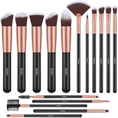 Syntus Makeup Brush Set, Premium Synthetic Foundation Powder Kabuki Blush Concealer Eye Shadow 16... | Amazon (US)