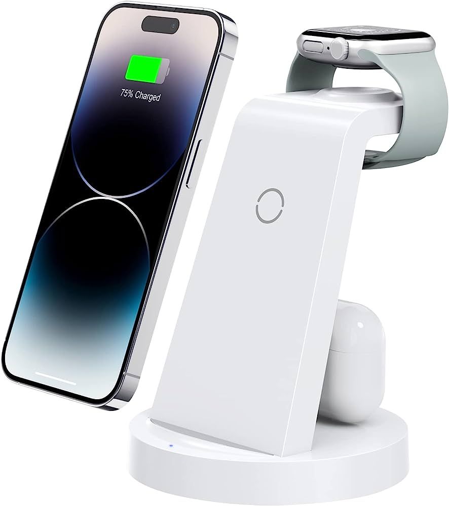 3 in 1 Charging Station for iPhone - Wireless Charger for Apple Products Multiple Devices - Charg... | Amazon (US)