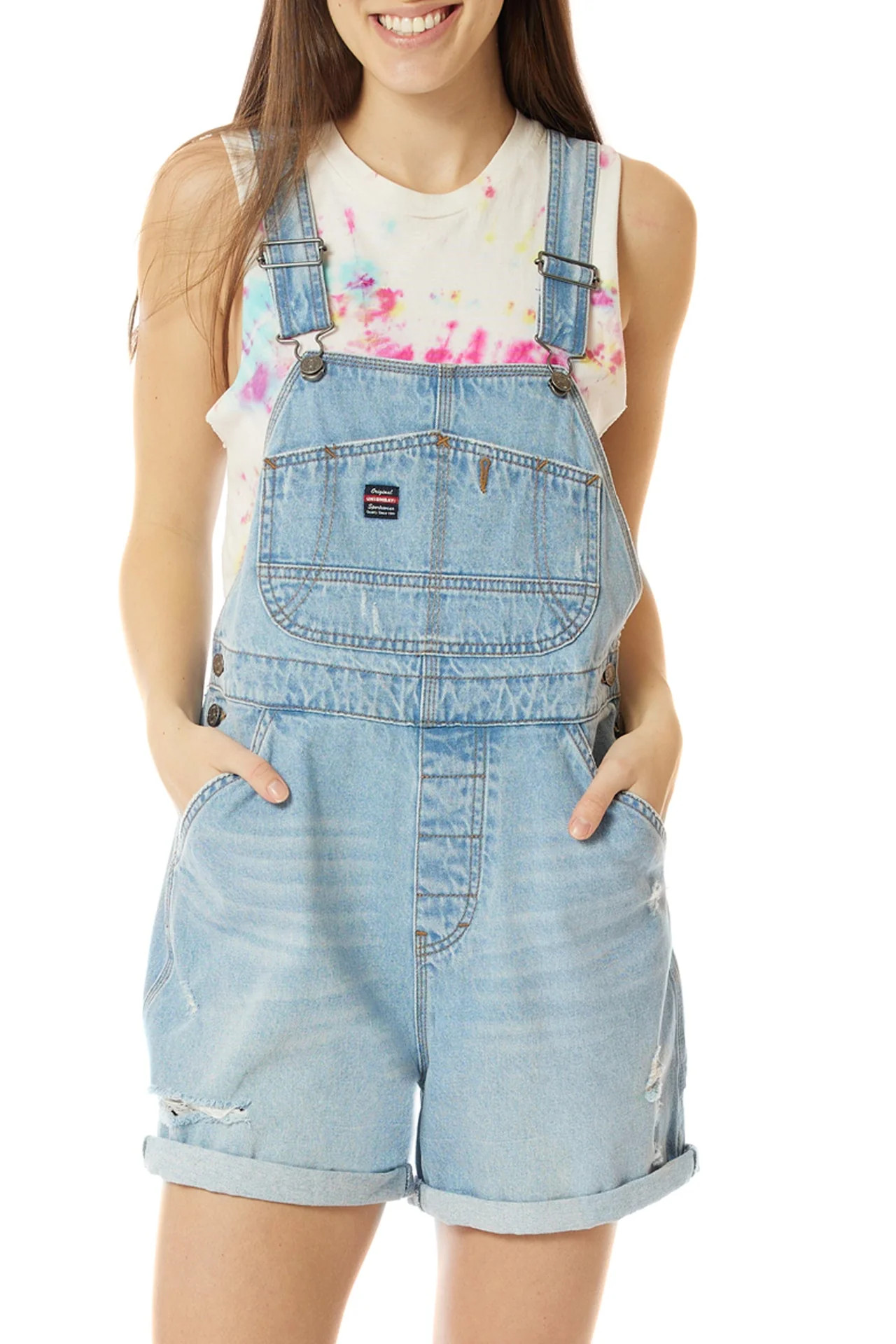 Mario White Denim Shortall | Union Bay