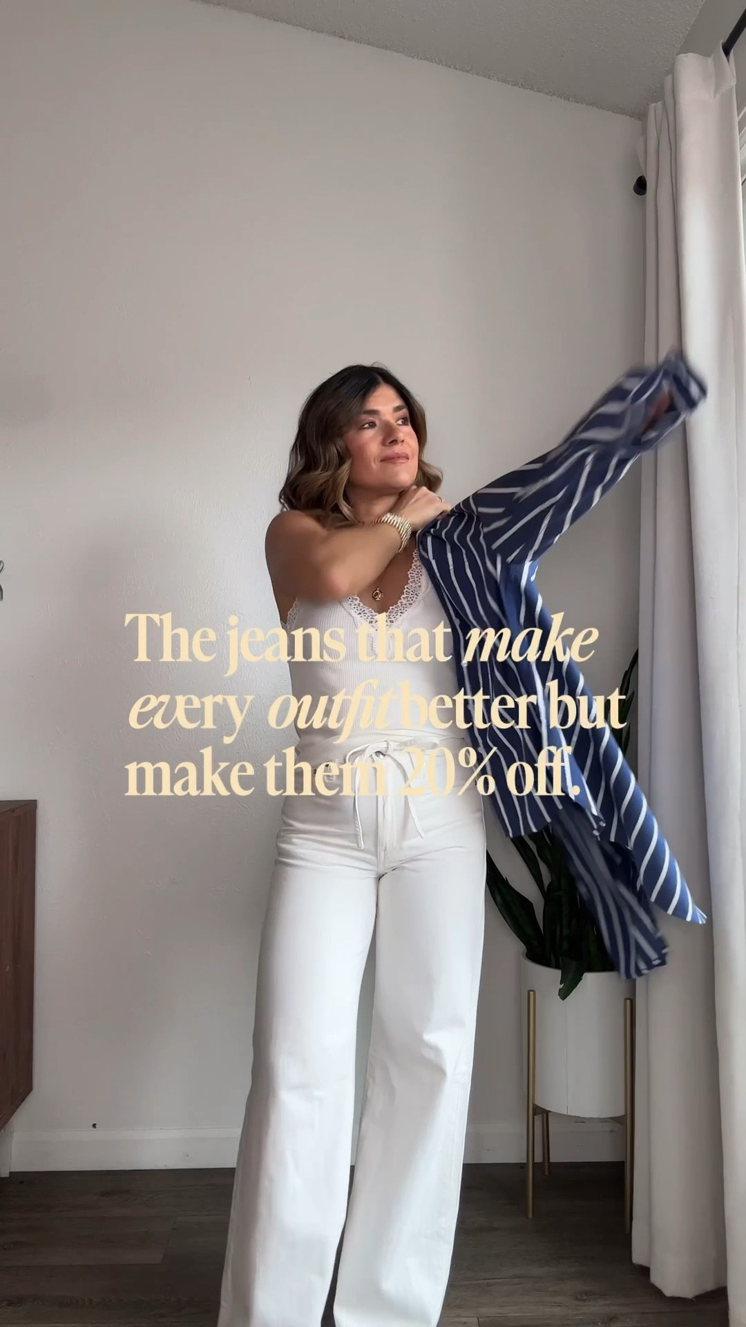 Take 20% off all these @Madewell looks with code LTK20 👏🏼💙✨
Shirt size small
Tank top size xs
White wide leg jeans size 25
Barrel jeans size 24

#LTKxMadewell #LTKSaleAlert #LTKootd