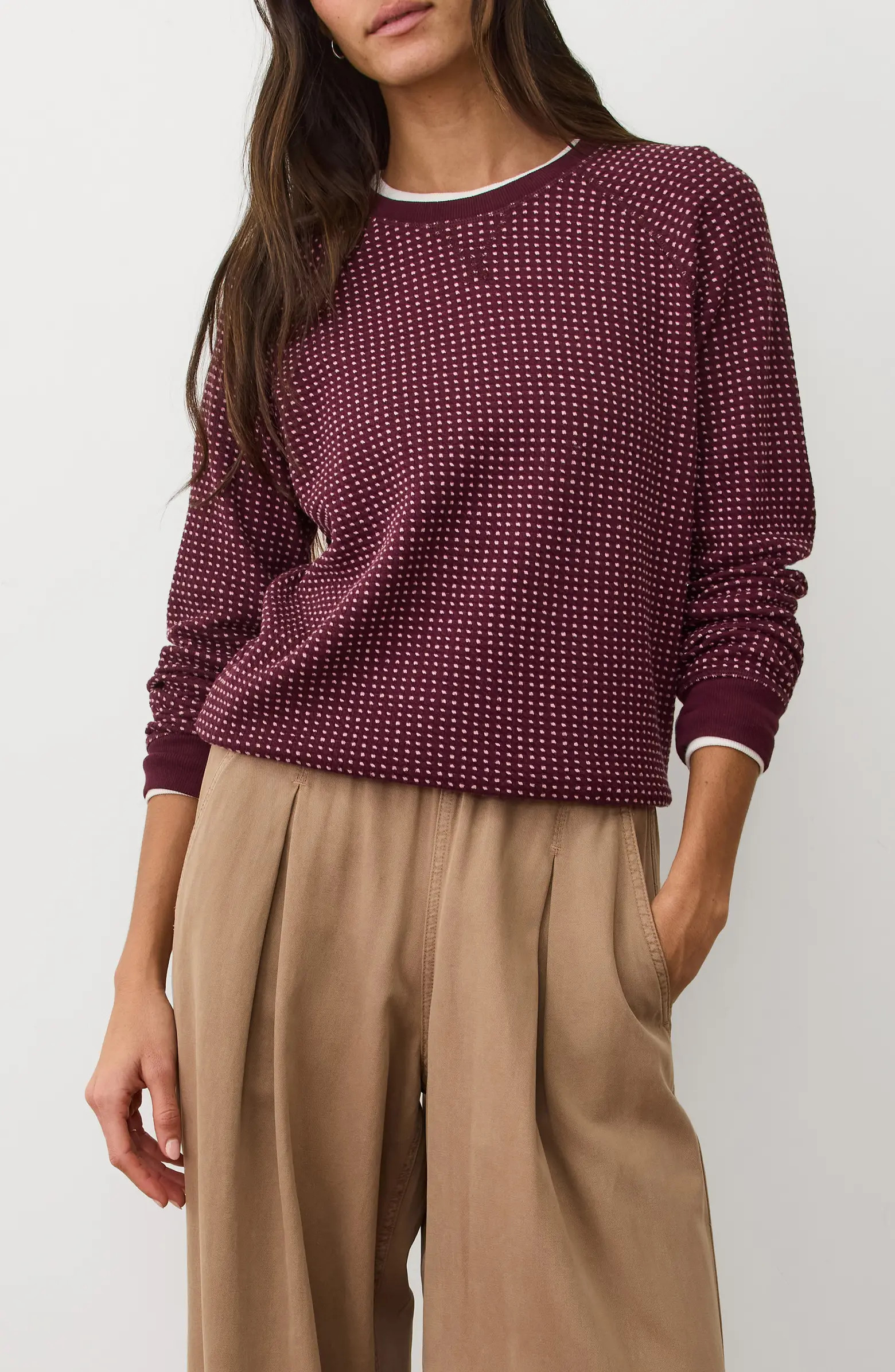 Marine Layer Daisy Raglan Sleeve Sweatshirt | Nordstrom | Nordstrom