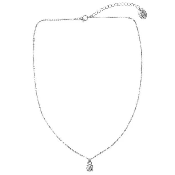 Time and Tru Women's Solitaire Pendant Necklace | Walmart (US)